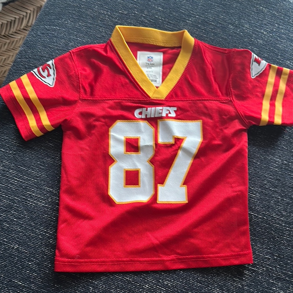Red and Yellow Chiefs Football Jersey